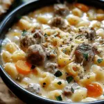 Creamy Parmesan Italian Sausage Ditalini Soup Recipe
