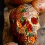 Halloween Skull Potatoes