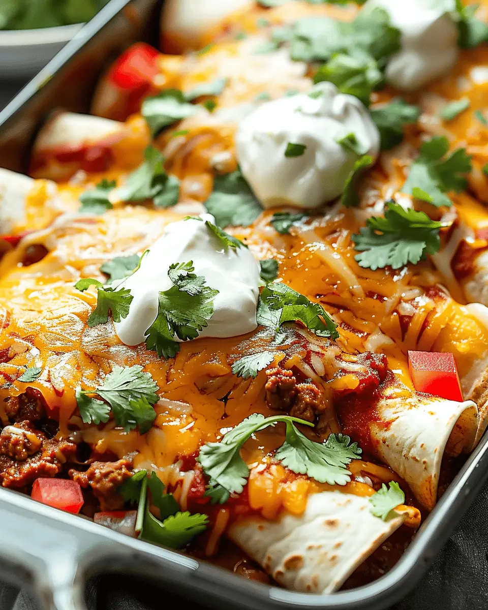 Ground Beef Enchiladas: Easy and Flavorful Homemade Delight