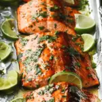 Baked Honey Cilantro Lime Salmon