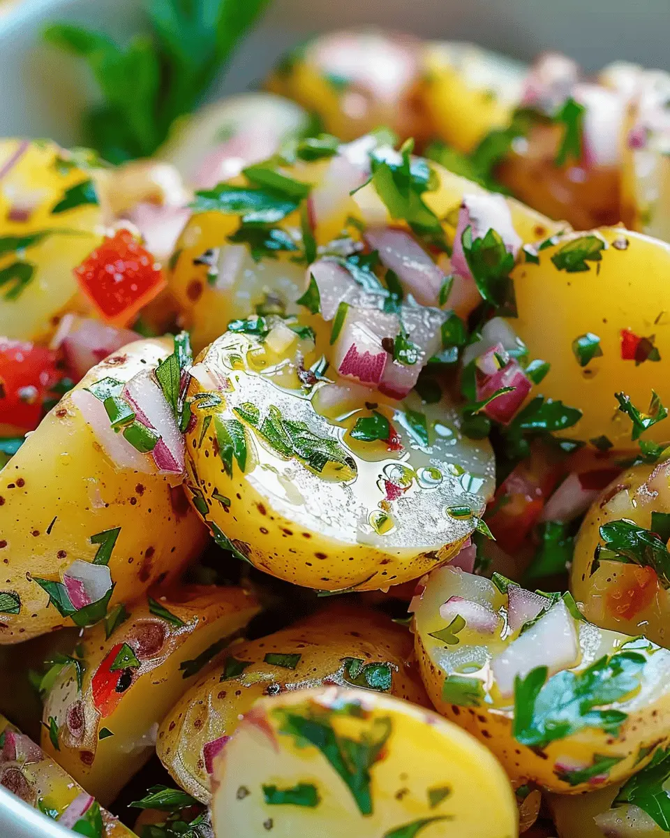 Mediterranean Herb Potato Salad: Easy Recipe with Turkey Bacon