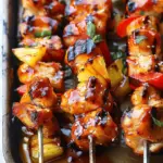 BBQ Pineapple Chicken Kabobs
