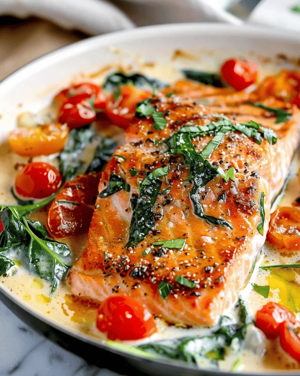 Creamy Tuscan Salmon: Easy Recipe with Turkey Bacon Twist