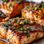 Easy Crispy Honey Garlic Glazed Salmon