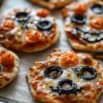 Halloween Mini Pizzas
