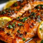 Melt-in-Mouth Honey Garlic Butter Baked Salmon