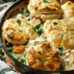Chicken Pot Pie with Biscuits