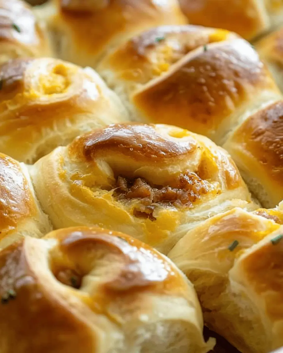 Breakfast Rolls: Easy Turkey Bacon & Chicken Ham Delight