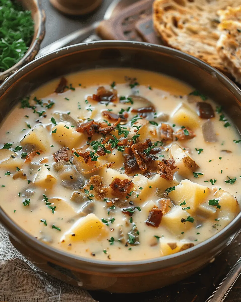 Outback Potato Soup: Easy and Creamy with Turkey Bacon Delight