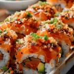Spicy Salmon Sushi Bake