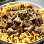 Beef Stroganoff with Egg Noodles