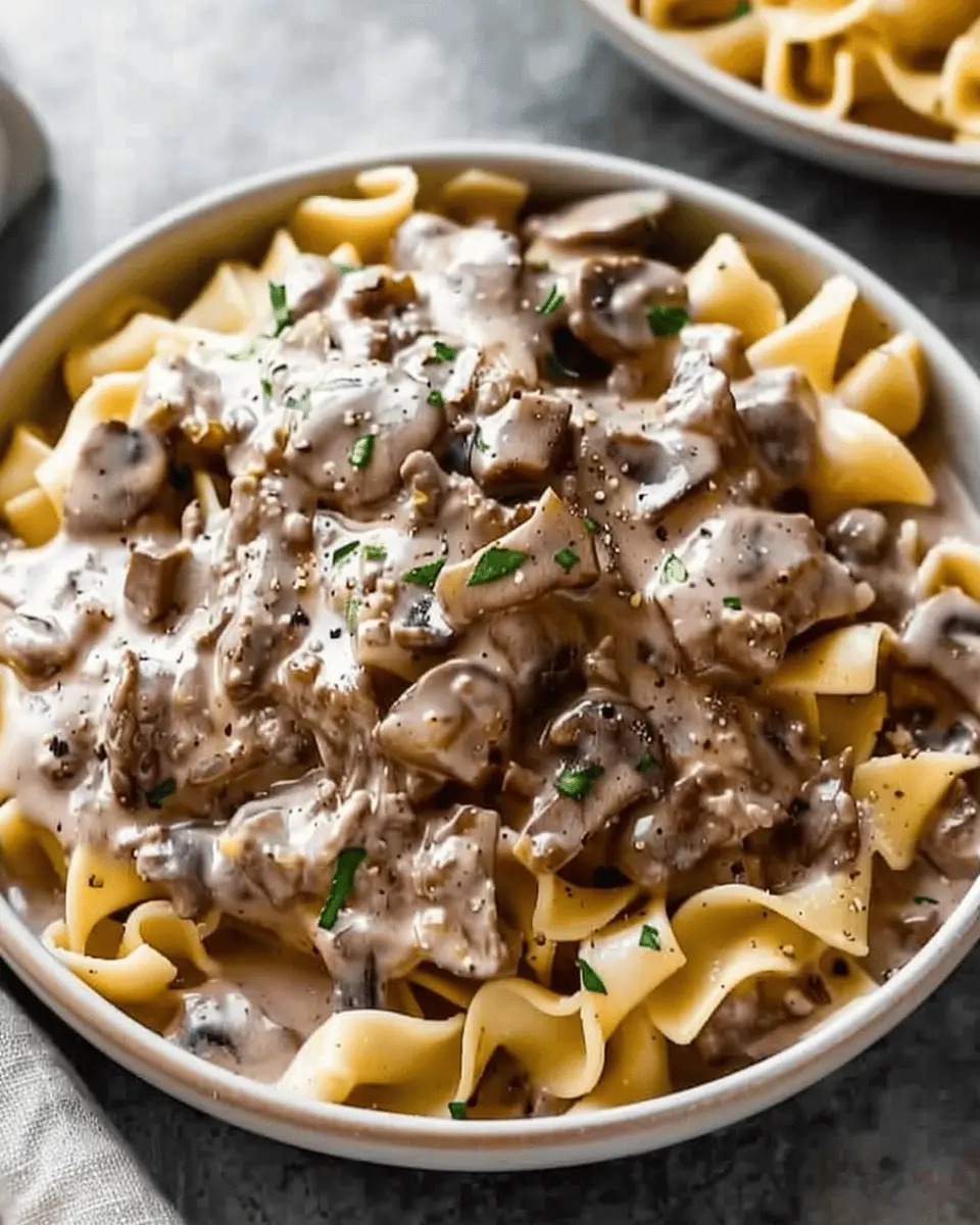 Easy Beef Stroganoff: A Comforting Delight with Turkey Bacon