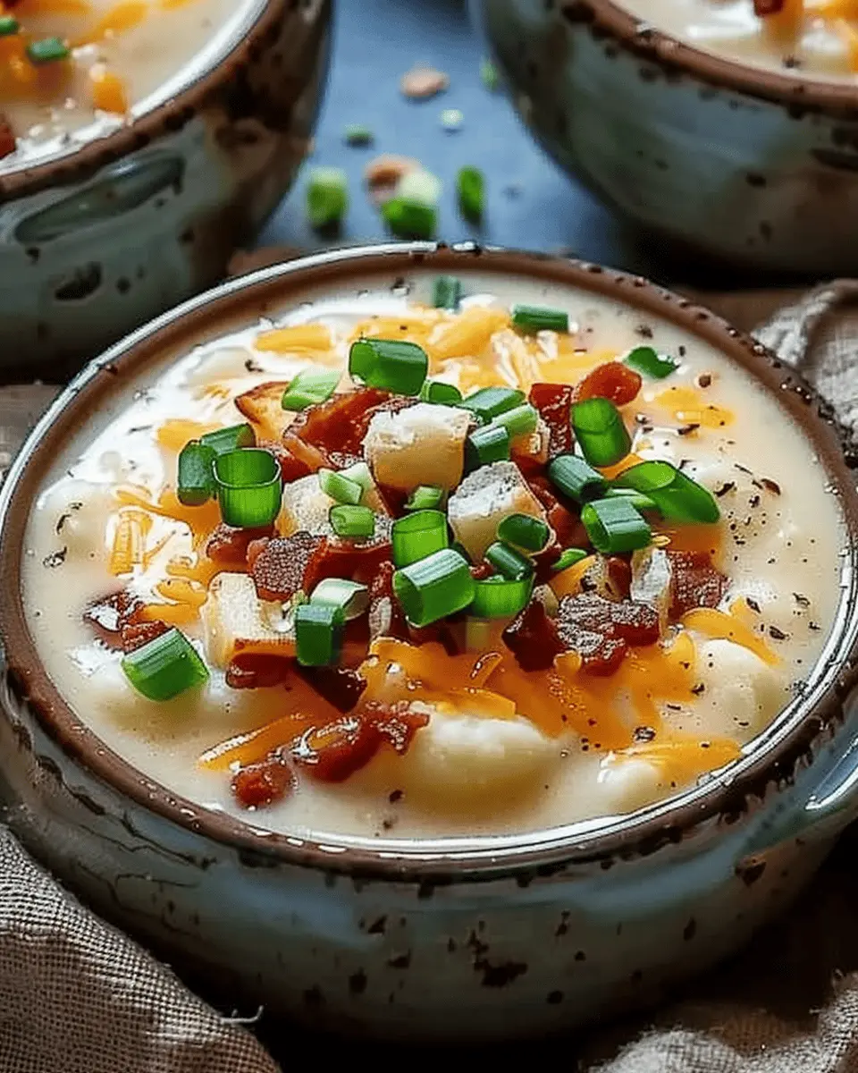 Comforting Loaded Baked Potato Soup with Turkey Bacon Bliss