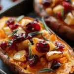Cranberry Apple Twice-Baked Sweet Potatoes