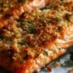 Crispy Parmesan Crusted Baked Salmon