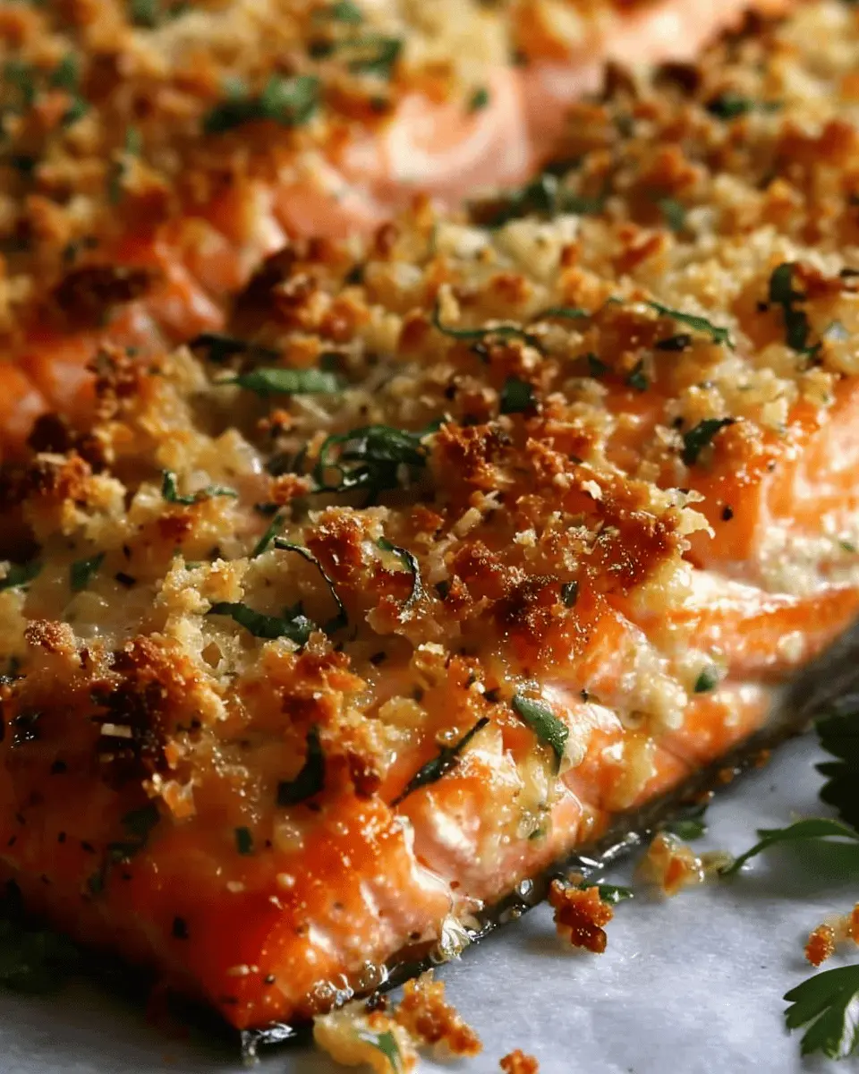 Crispy Parmesan Crusted Baked Salmon: Easy and Delicious Dinner Idea