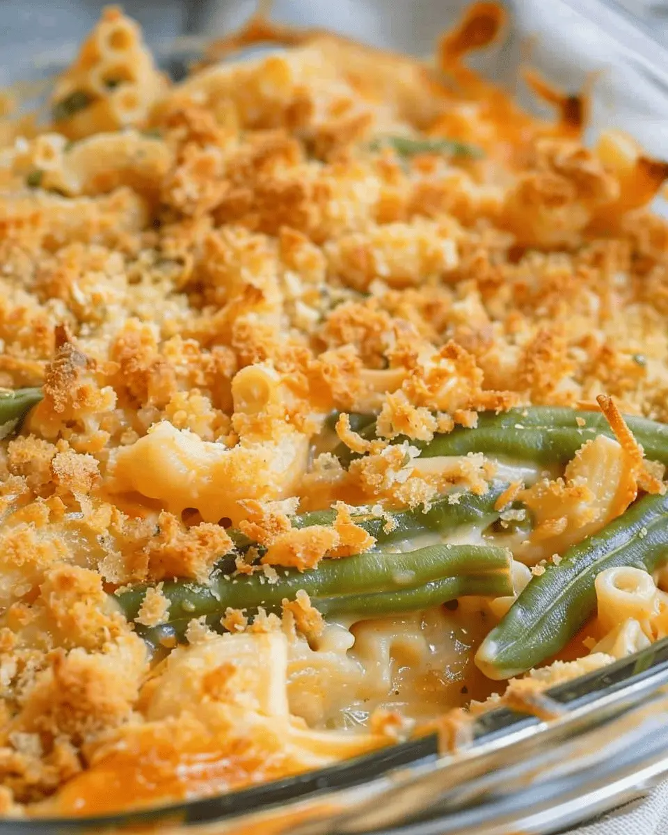 Mac and Cheese Green Bean Casserole: Indulgent Comfort Food Upgrade