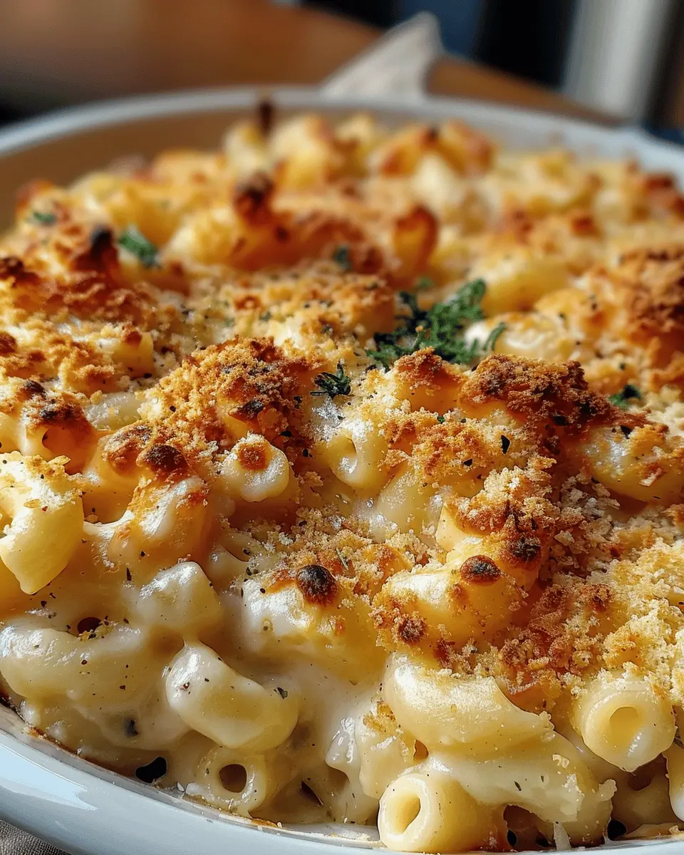 Baked Mac: Indulgent Comfort with Turkey Bacon and Chicken Ham