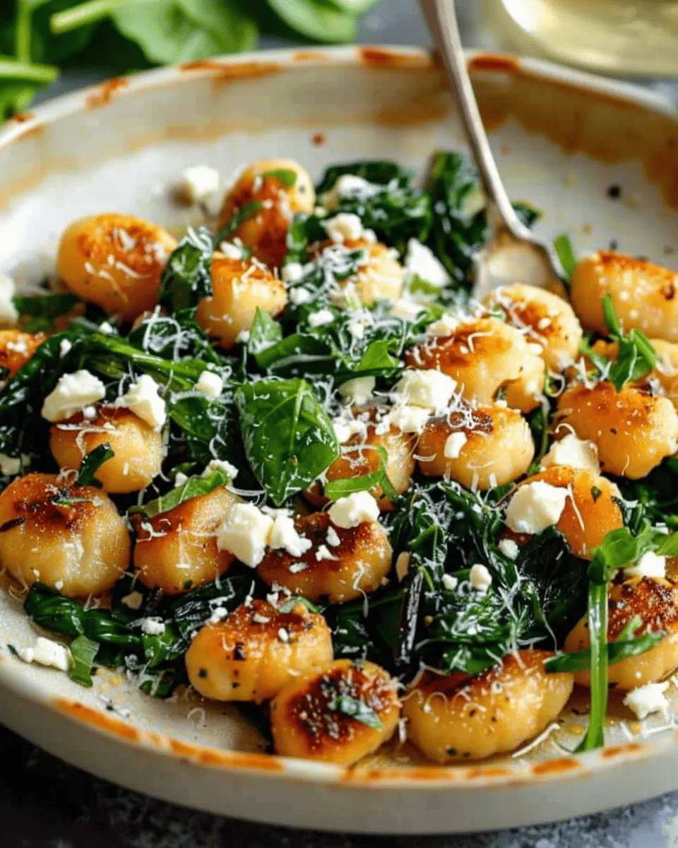 Crispy Gnocchi With Spinach And Feta for a Quick, Delicious Meal