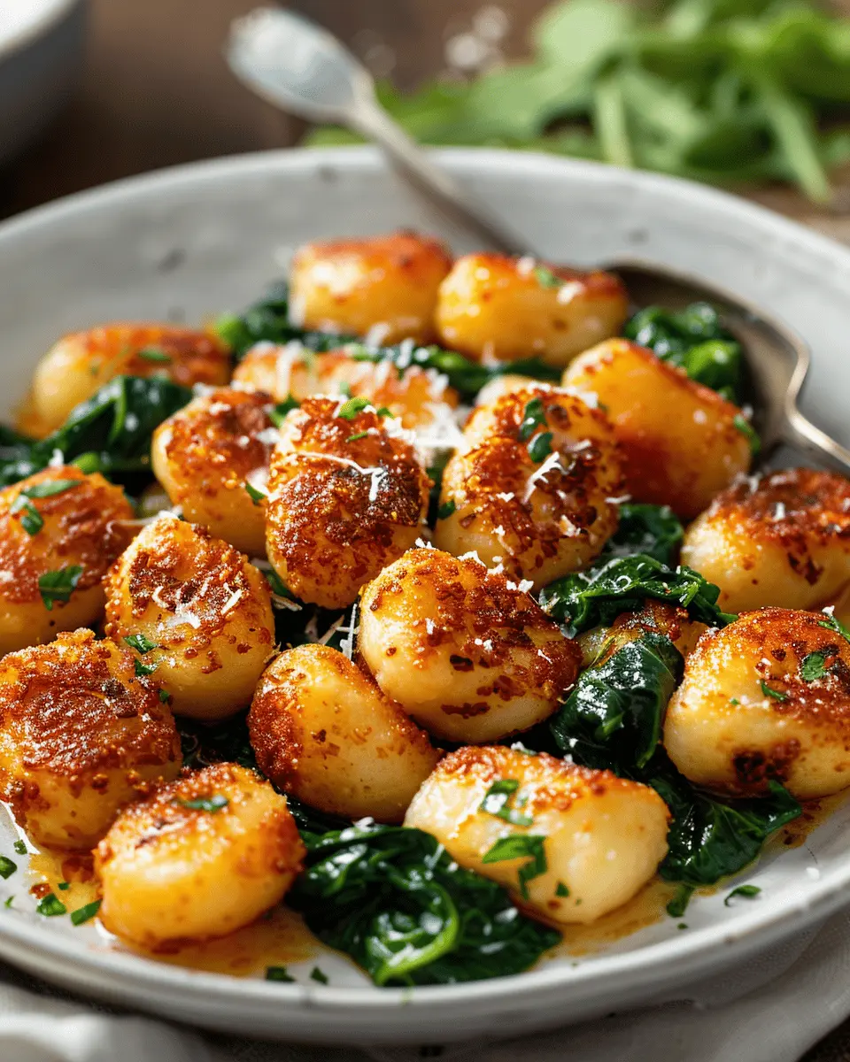 Crispy Gnocchi with Spinach: A Delightful Homemade Treat