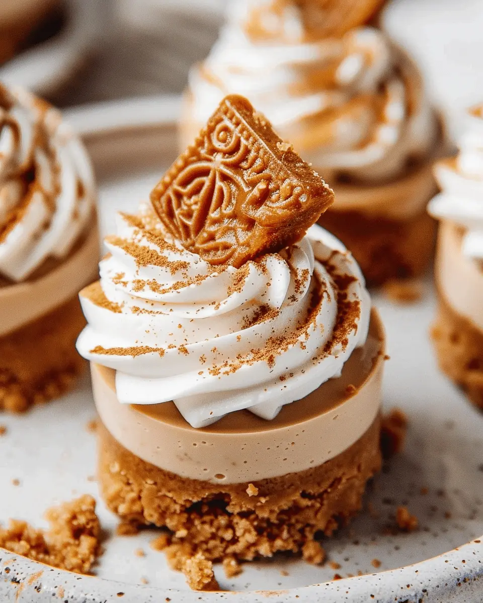 No Bake Mini Biscoff Cheesecakes That Are Simply Irresistible