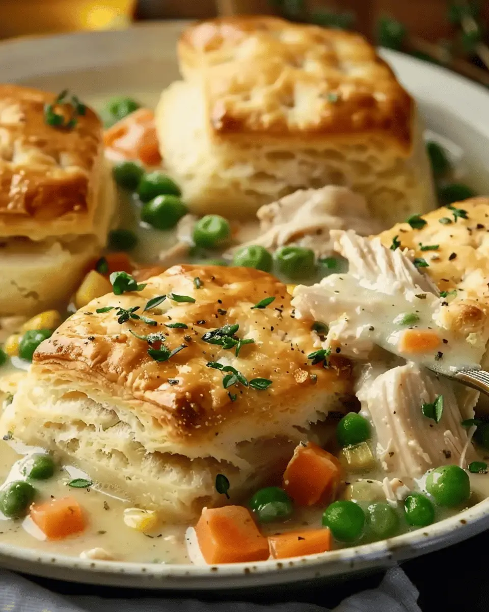 Simple Chicken Pot Pie with Biscuits: A Cozy, Comforting Classic