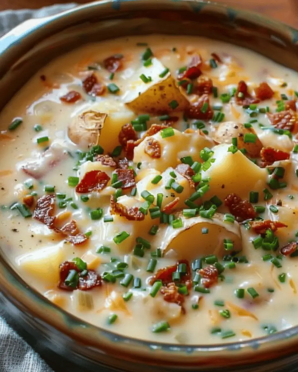 Crock Pot Crack Potato Soup: Indulgent Comfort with Turkey Bacon