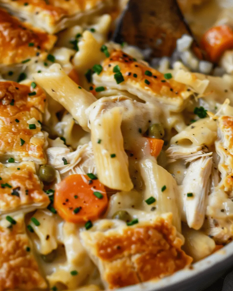 Creamy Chicken Pot Pie Pasta: Indulge in Comfort Food Bliss