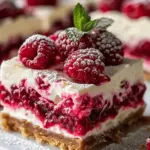 Creamy Raspberry Cheesecake Bars