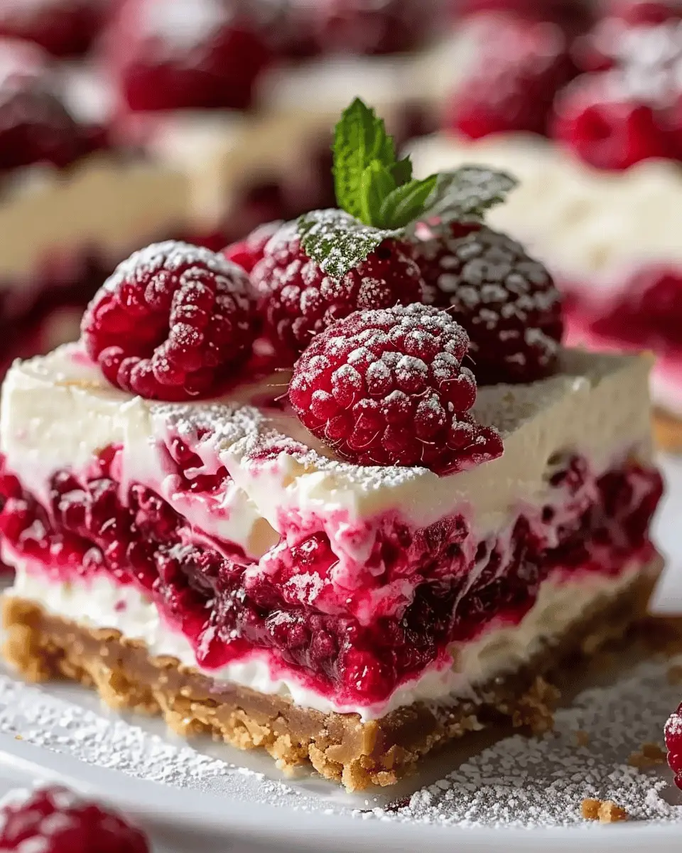 Creamy Raspberry Cheesecake Bars: Easy Indulgence for Home Chefs