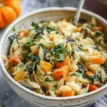 One Pot Fall Vegetable Orzo