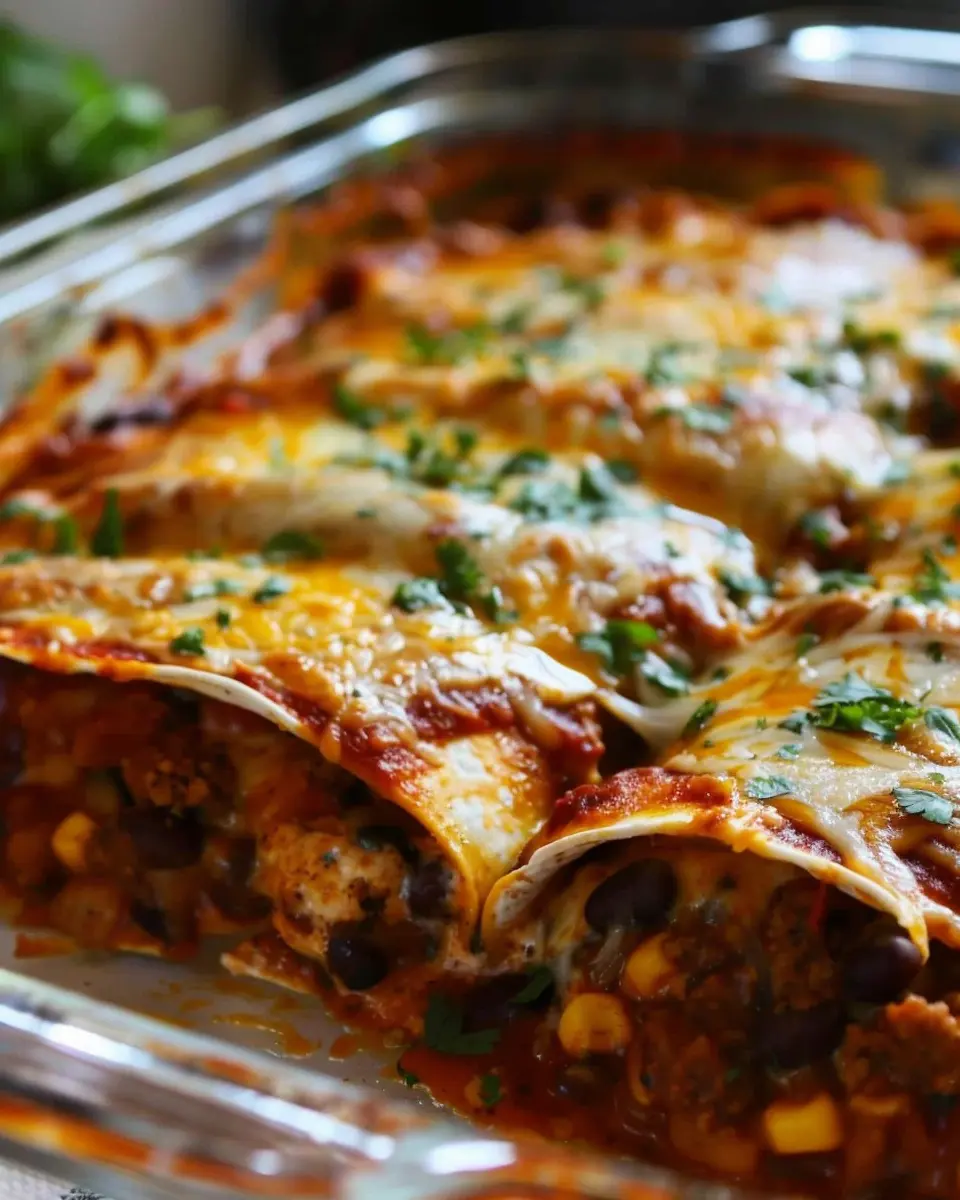 Vegetarian Black Bean Enchiladas: Easy Comfort Food Delight