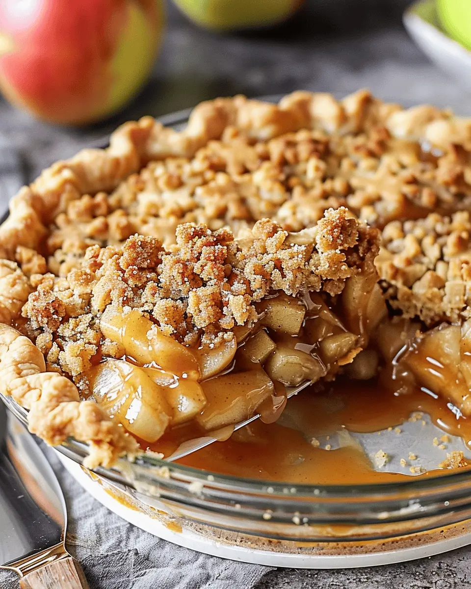 Caramel Apple Crumb Pie: The Best Homemade Fall Delight