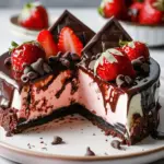 Chocolate Covered Strawberry Cheesecake
