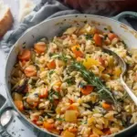 One Pot Fall Vegetable Orzo