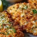 Crispy Dill Pickle Parmesan Chicken