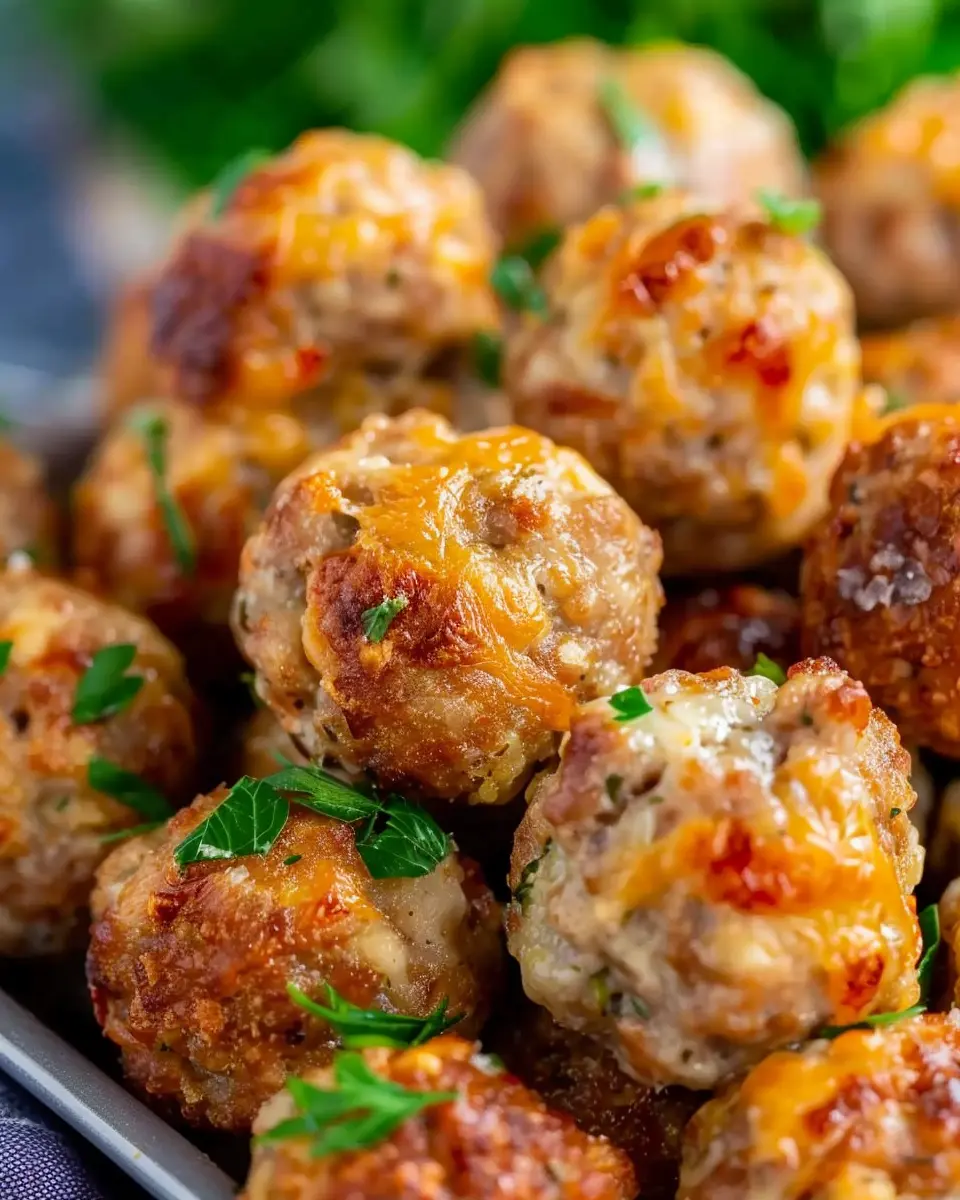 Cream Cheese Sausage Balls with Turkey Bacon: Easy &amp; Irresistible