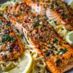 Garlic Parmesan Lemon Salmon