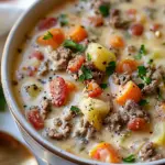 Easy Cheeseburger Soup Recipe