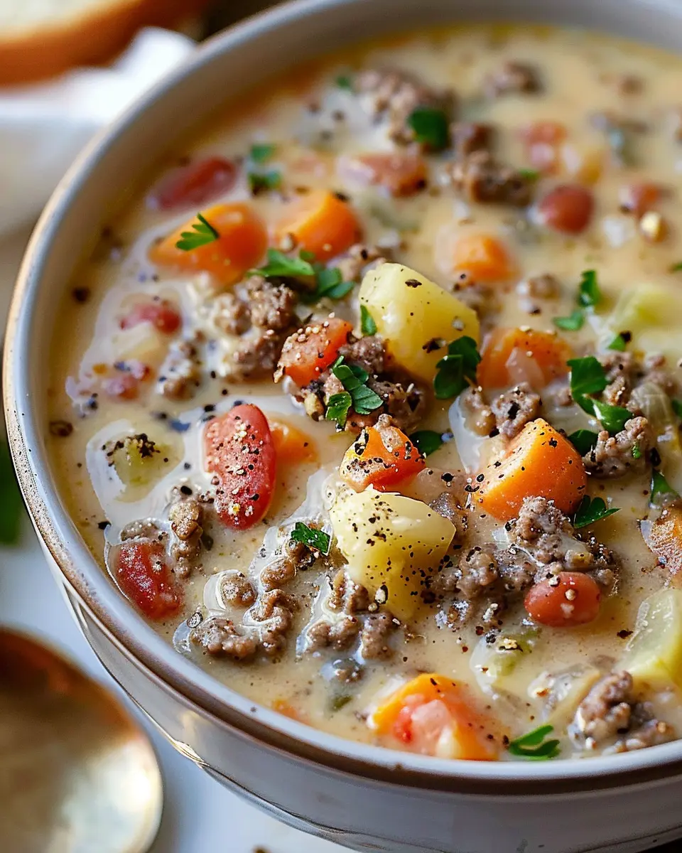 Easy Cheeseburger Soup Recipe: Indulgent Comfort in a Bowl