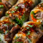 Thai Basil Beef Rolls