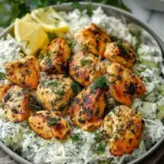 Dump And Bake Chicken Tzatziki Rice