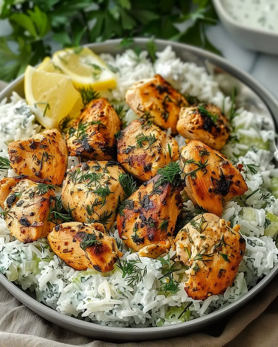 Dump and Bake Chicken Tzatziki Rice: Easy, Flavorful Comfort Food