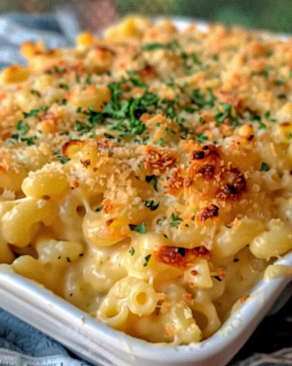 The Best Homemade Baked Mac with Turkey Bacon and Chicken Ham