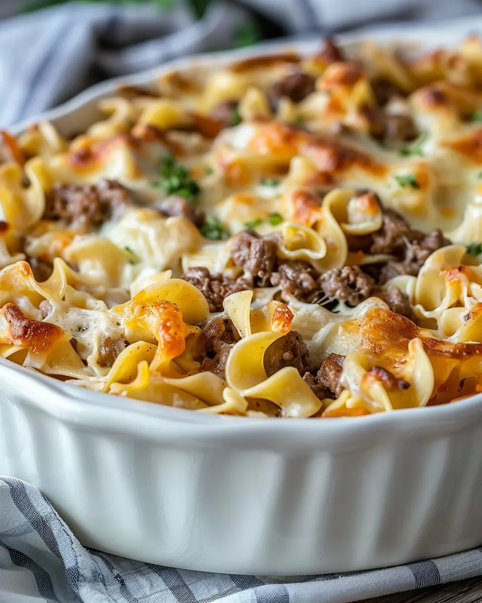 Sour Cream Beef Noodle Casserole: Comforting Family Favorite
