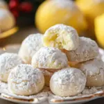 Lemon Cream Snowball Cookies