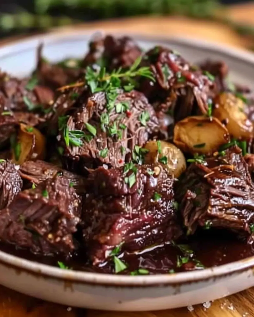 Slow Cooker Garlic Butter Beef: Easy Comfort Food Delight