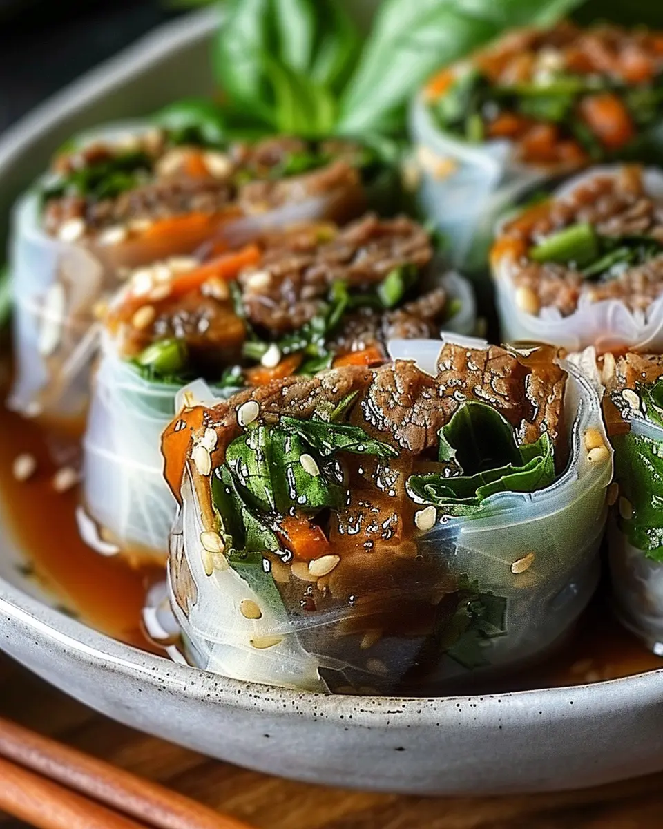 Thai Basil Beef Rolls: Easy, Flavorful Homemade Delight