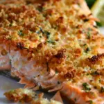 Crispy Parmesan Crusted Baked Salmon