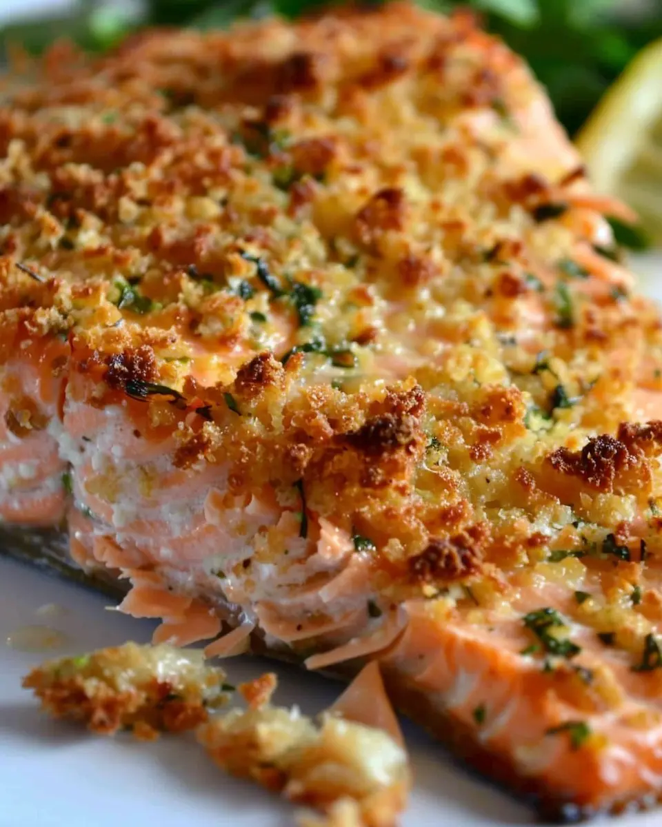 Crispy Parmesan Crusted Baked Salmon: Indulge in Homemade Delight